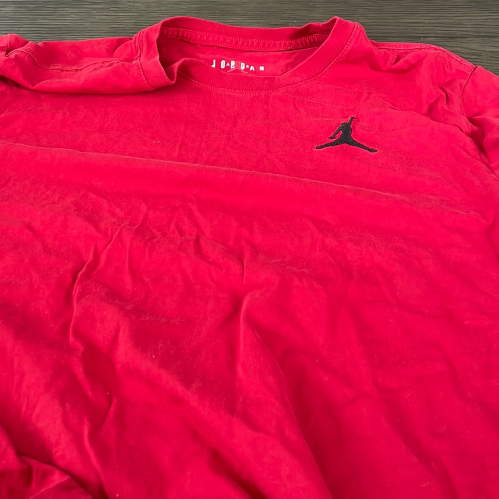 Red Jordan shirt